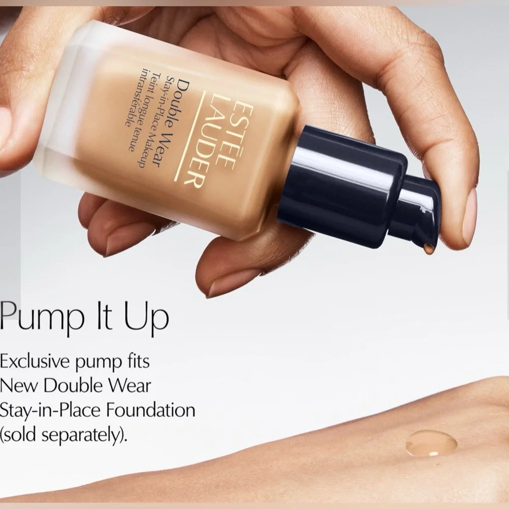 Estee Lauder Double Wear Foundation NEW NIB 3N2 Wheat Pump Included